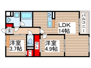 ベル　フルールの物件間取画像